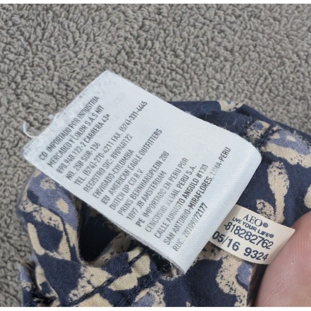 American Eagle Shirt Men's Size L Button Down Seriously Soft Long Sleeve Classic - Picture 8 of 15